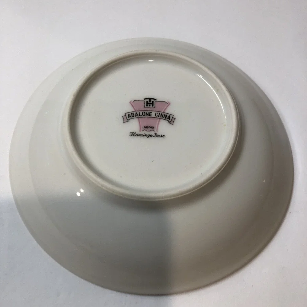 TH ABALONE China Flamingo Rose 5.5
